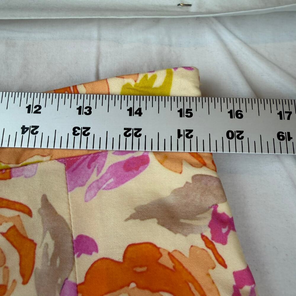 Garnet Hill Floral A-Line Pleated Skirt Size 6 - Picture 4 of 5